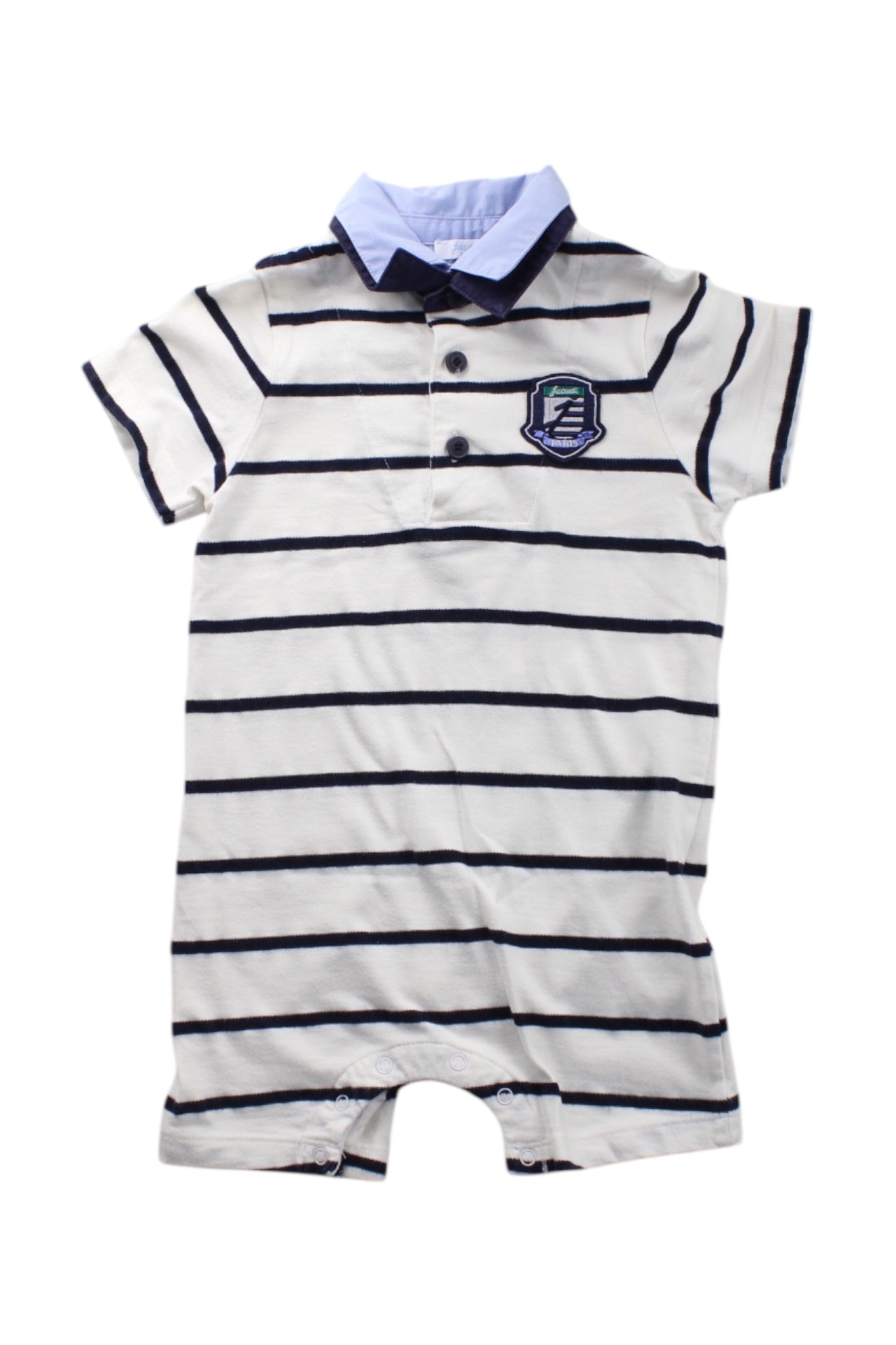 Jacadi Striped Collar Romper 18-24M、mySite、g9winljtr