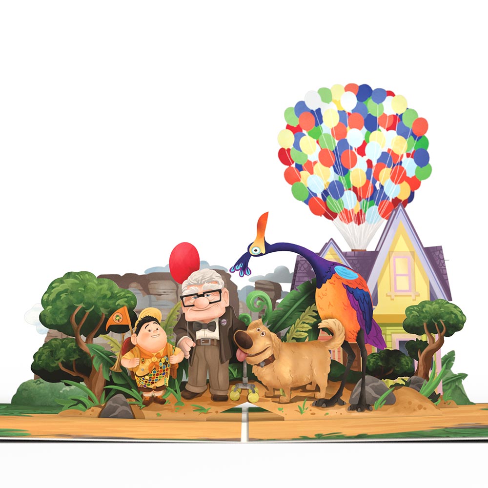 Disney and Pixar Up Birthday Adventures Pop-Up Card & Bouquet Bundle、mySite、solidvoid
