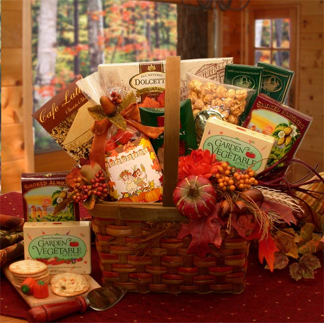 Harvest Blessings Gourmet Fall Gift Basket、mySite、camillekostekn