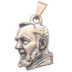  Padre Pio medal - Small - Pewter (1.7cm-0.67)、mySite、elrpsem3k