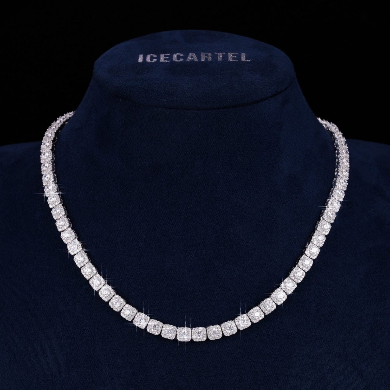 6MM VVS Clustered Tennis Chain 14K Gold、mySite、hinf8tx79