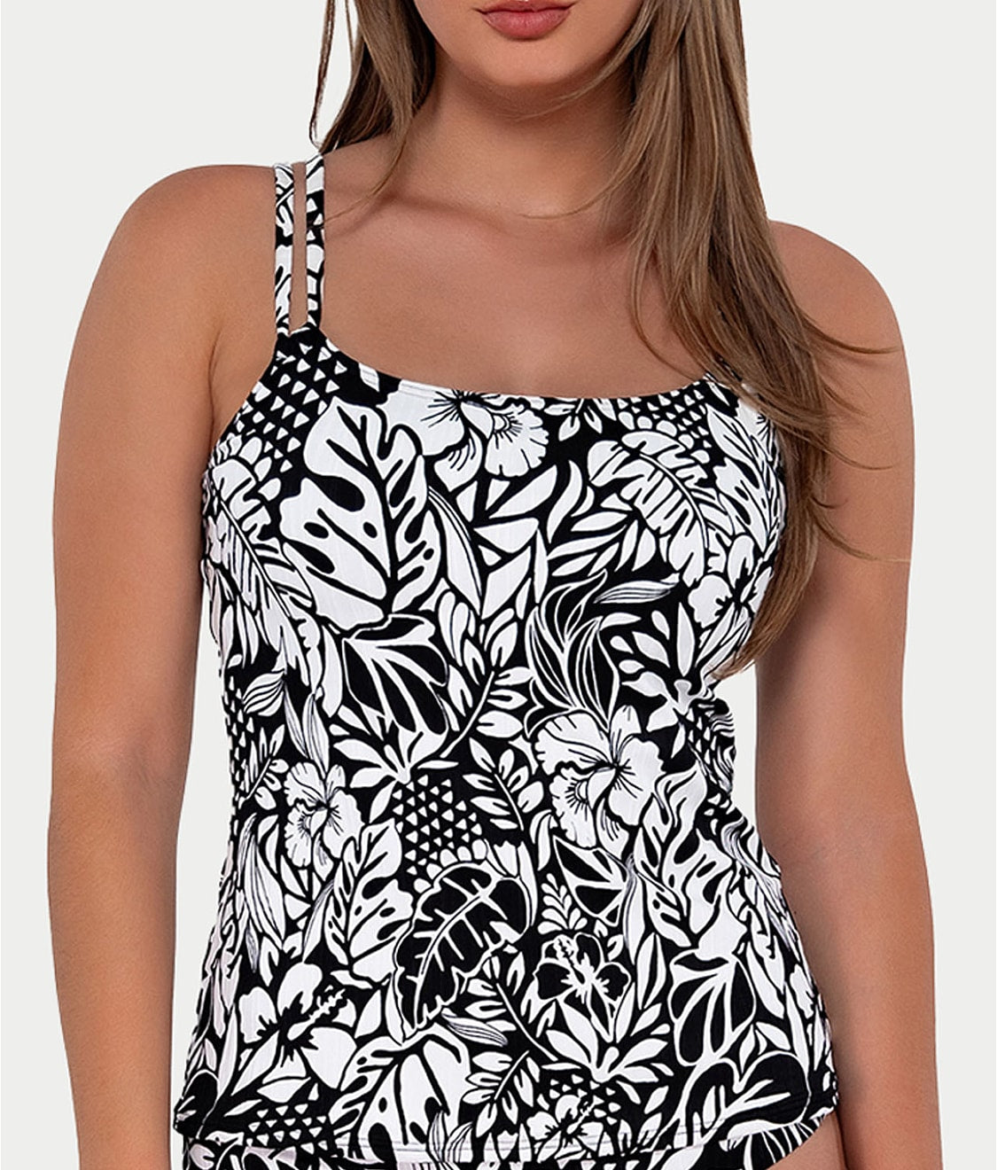  Printed Taylor Underwire Tankini Top、mySite、justintrudeaud