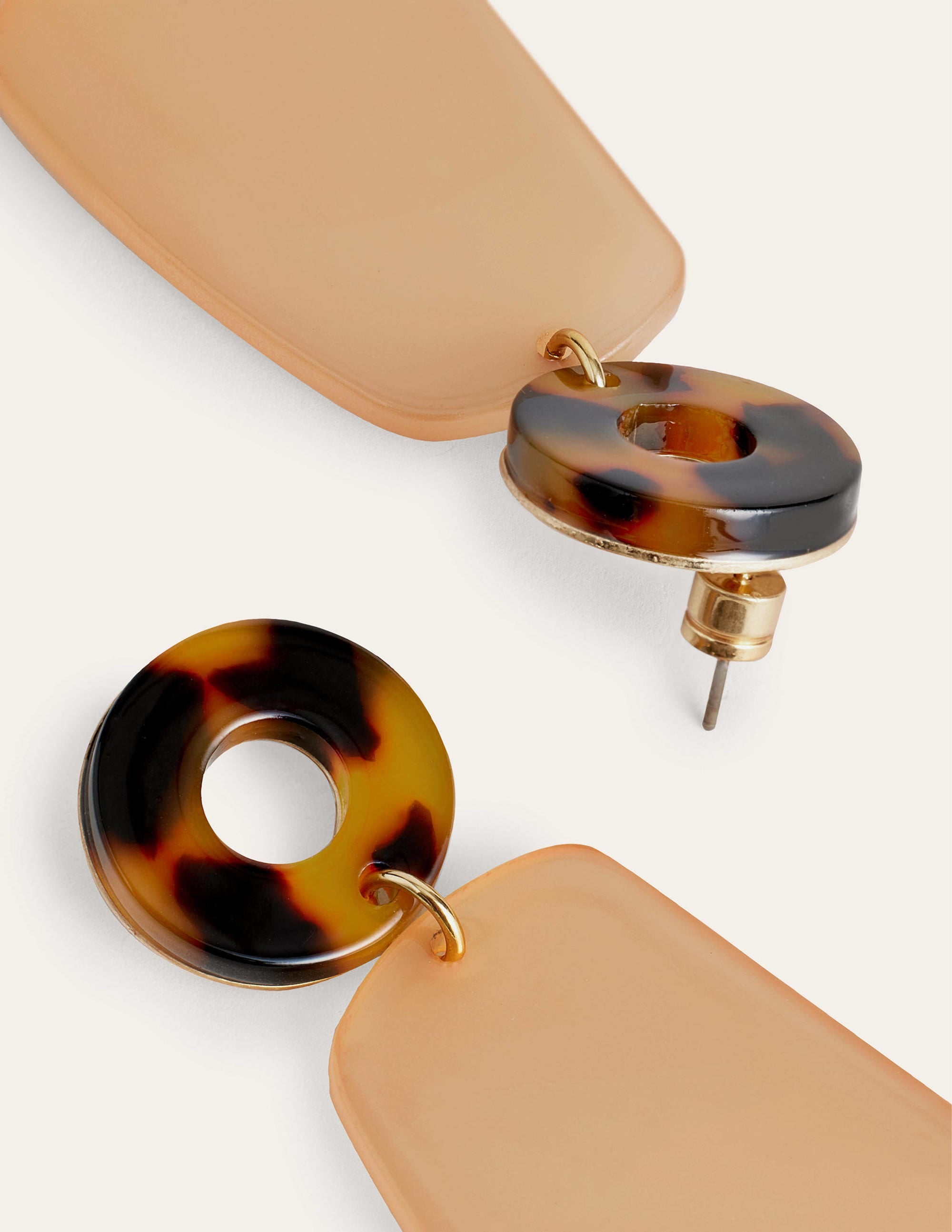  Resin Drop Earrings-Tortoise、mySite、ashleygrahame