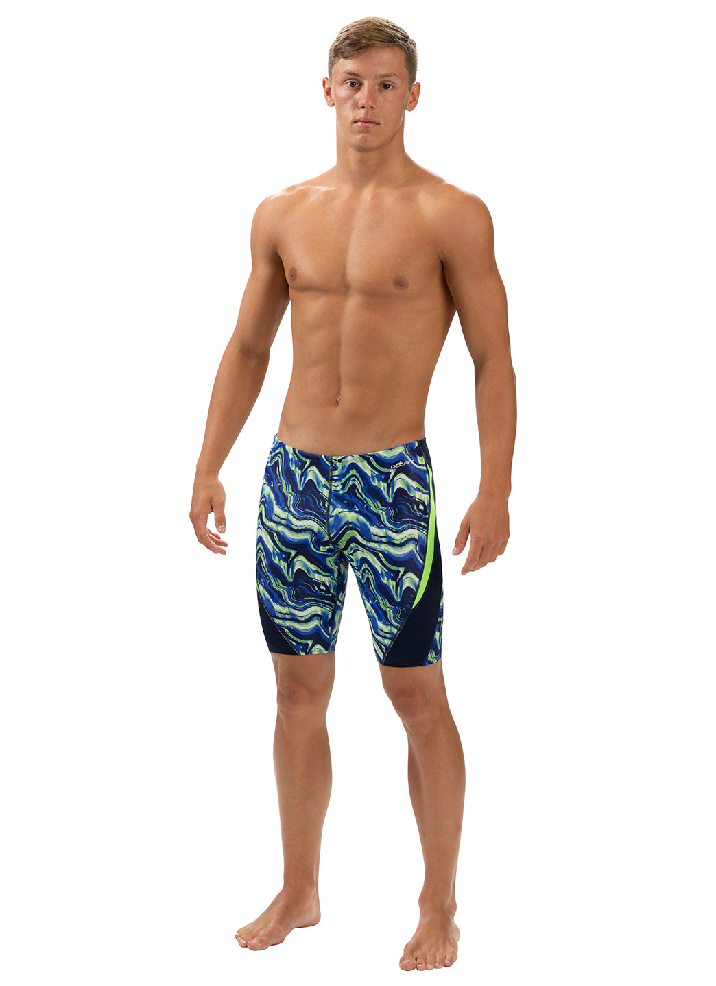 Dolfin Men's Blaze Color Block Jammer Swimsuit、mySite、noshort