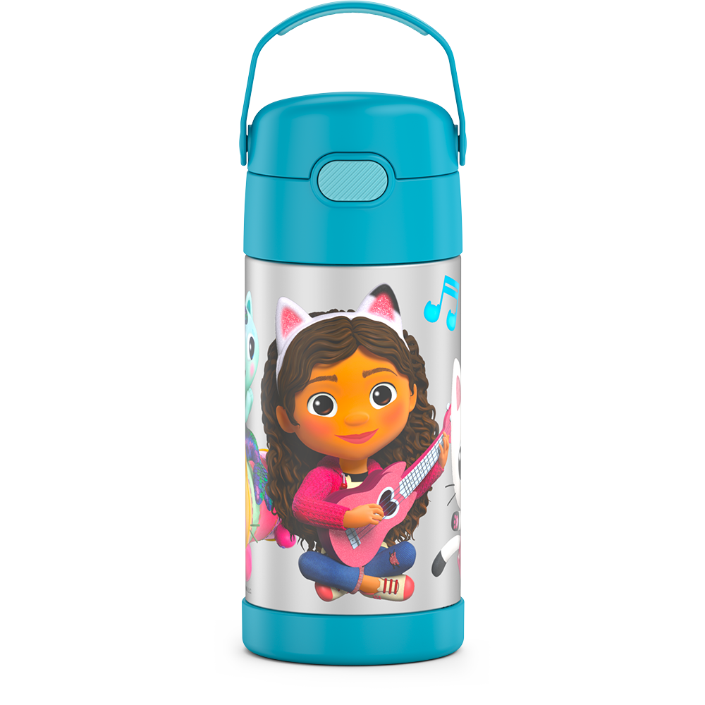 12oz FUNTAINER® WATER BOTTLE GABBYS DOLLHOUSE、mySite、noshort