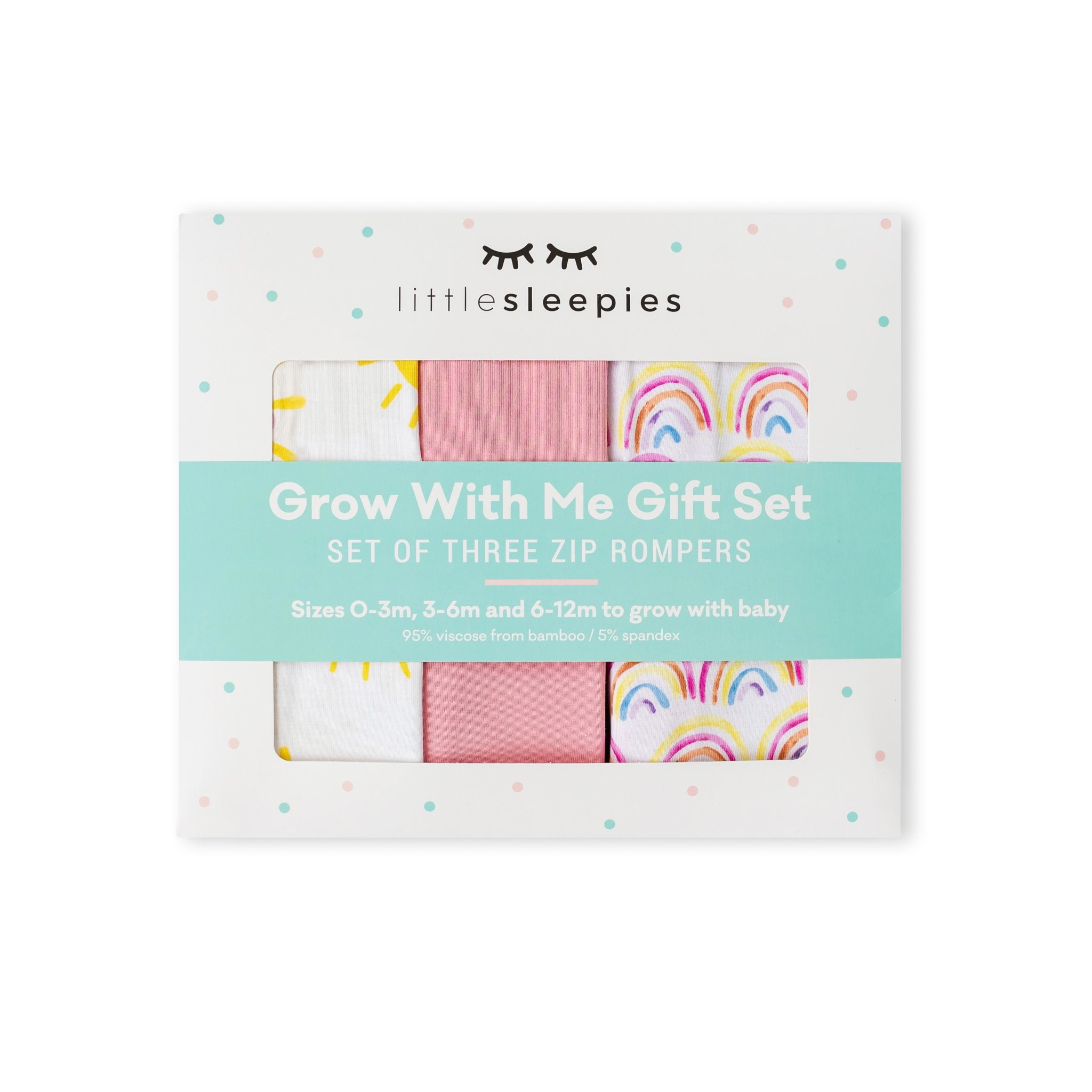 Pastel Rainbows, Bubblegum & Sunshine Zippy Grow With Me Gift Box、mySite、g9winljtr
