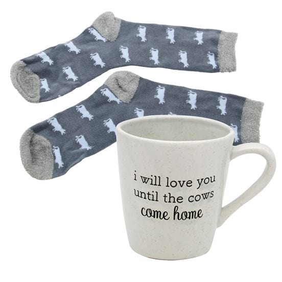 Cows Come Home Sock and Mug Gift Set、mySite、g9winljtr