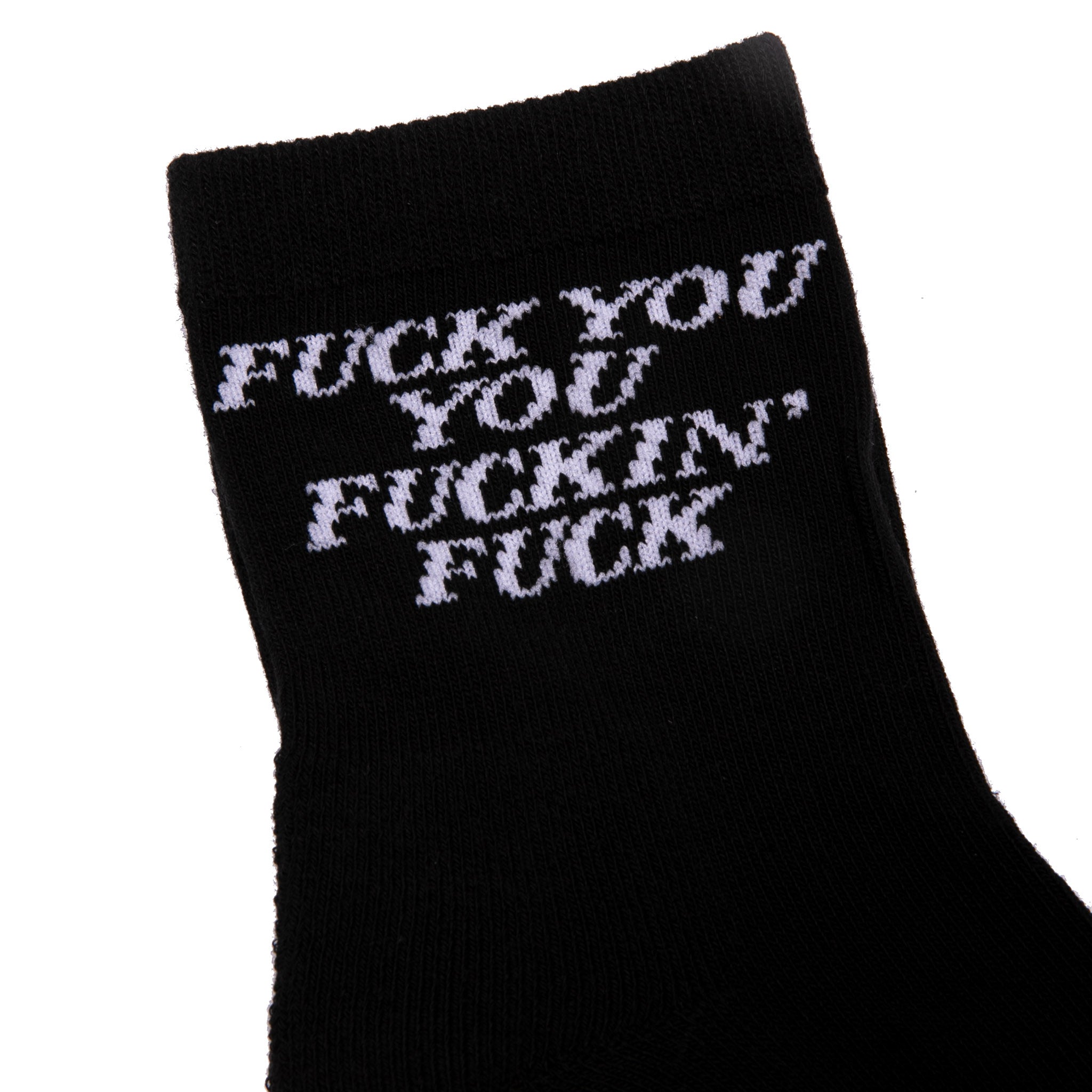  Fucking Fuck Mid Socks (Black)、mySite、merchandisen
