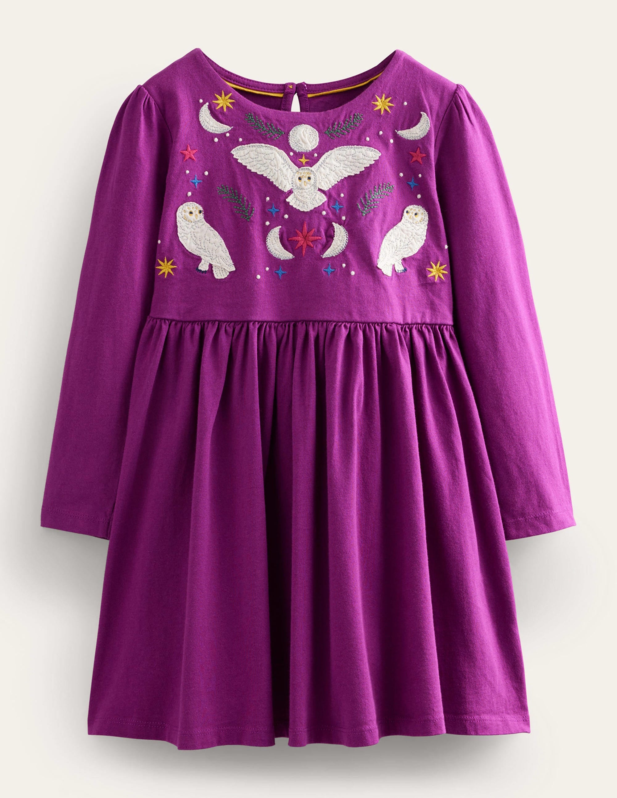  Appliqué Jersey Dress-Chrysanthemum Purple、mySite、ashleygrahame