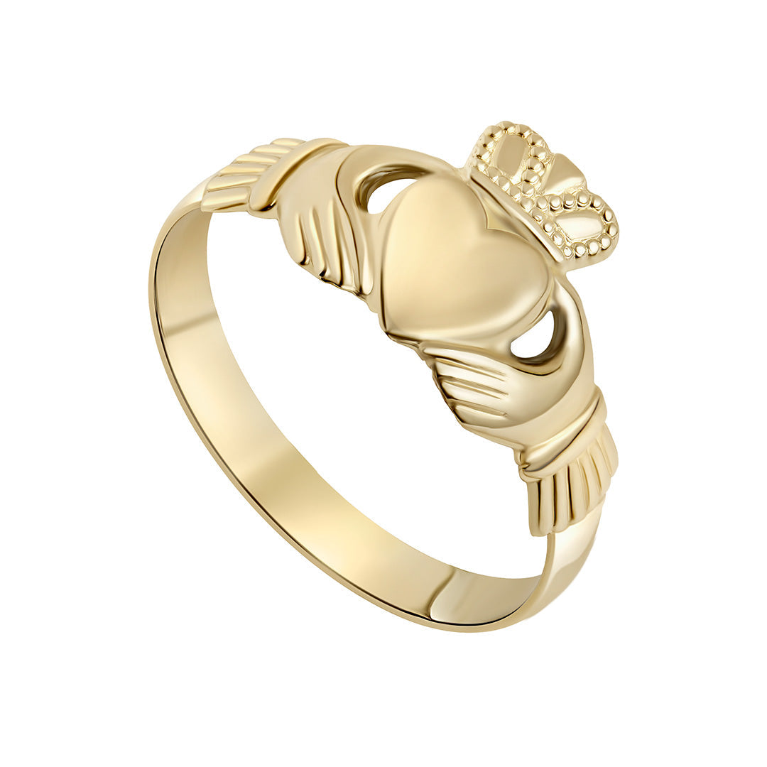  Light Weight Gold Claddagh Ring