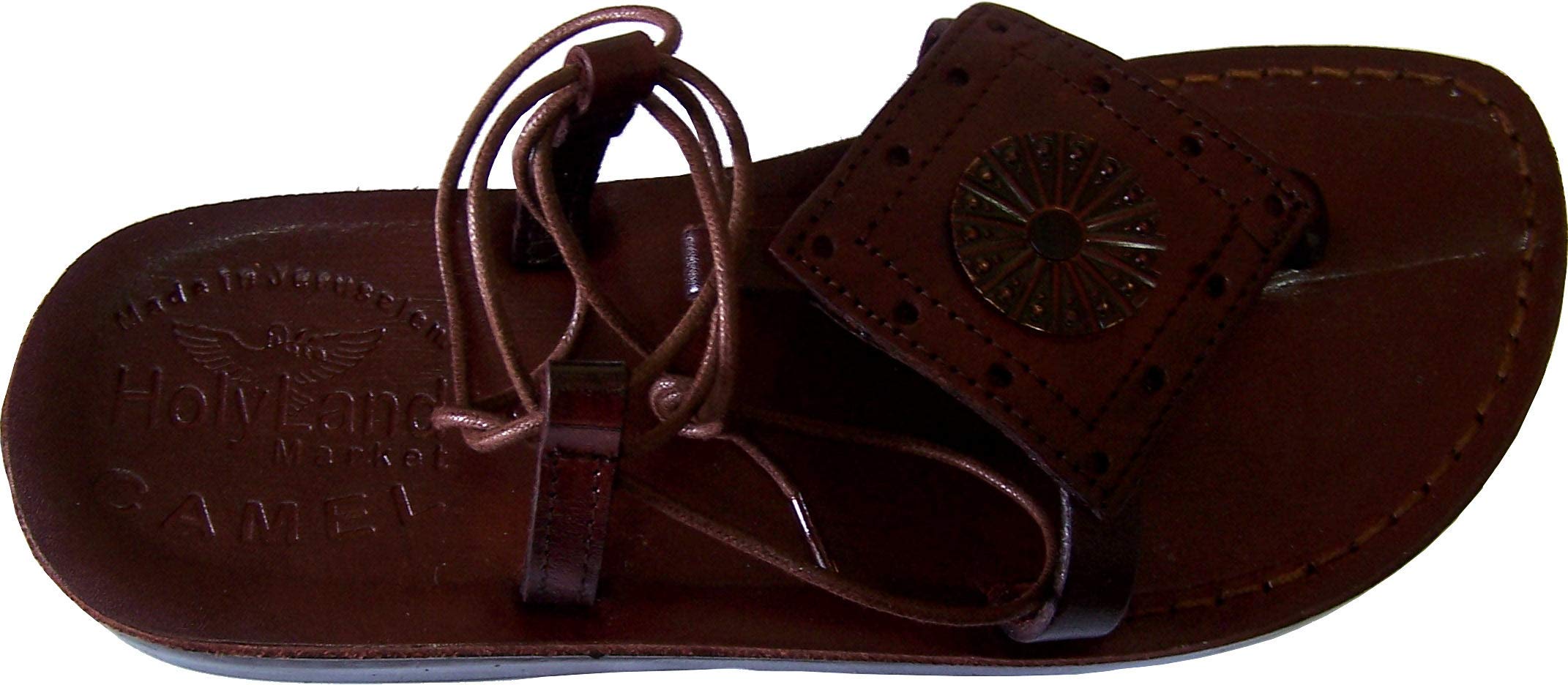 Holy Land Market Men/Women Biblical Jesus Leather Sandals/Slides From Jerusalem (Mary Magdalene Style III)、mySite、topwebapps