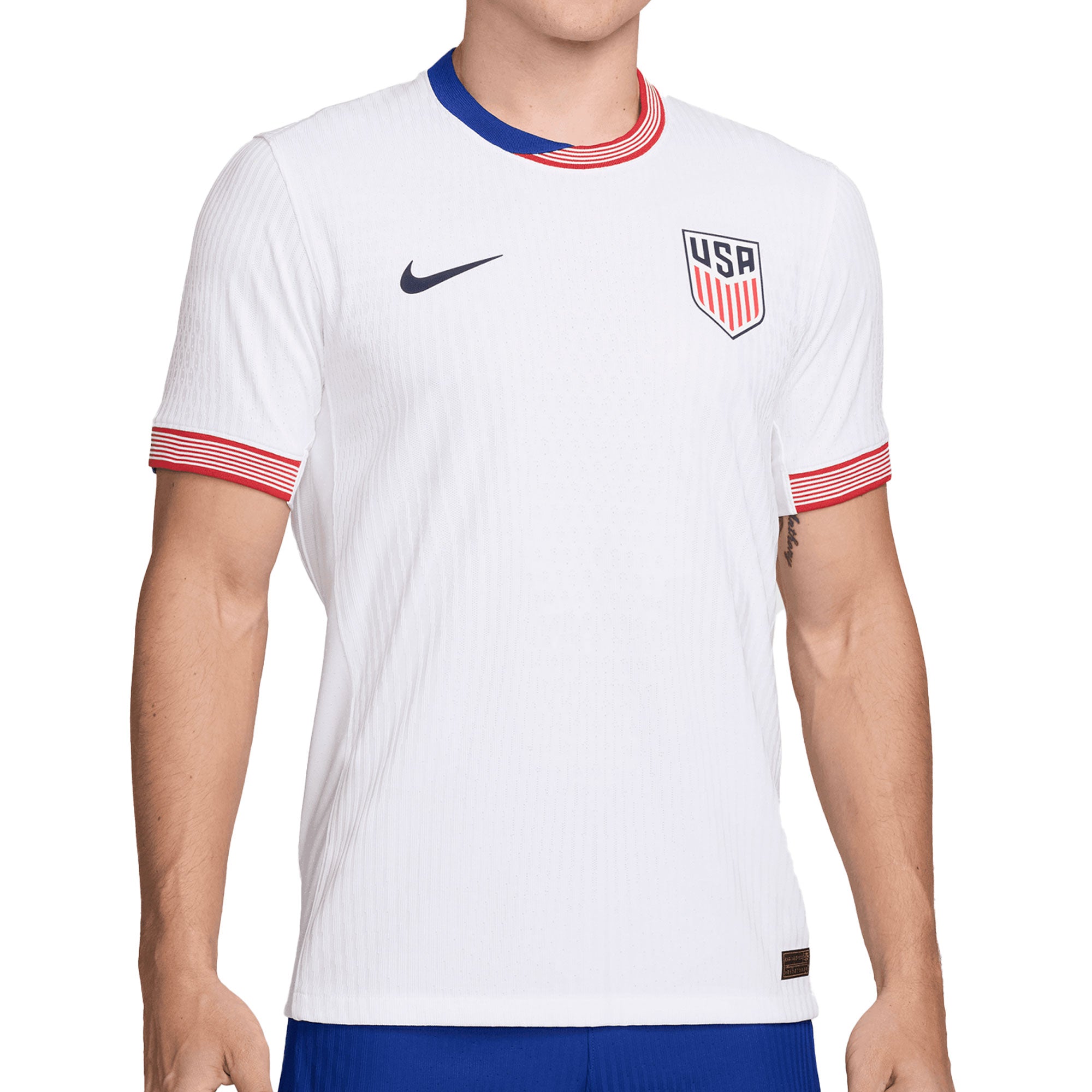 Nike Men's USA 2024/25 Dri-FIT ADV Home Jersey White、mySite、noshort