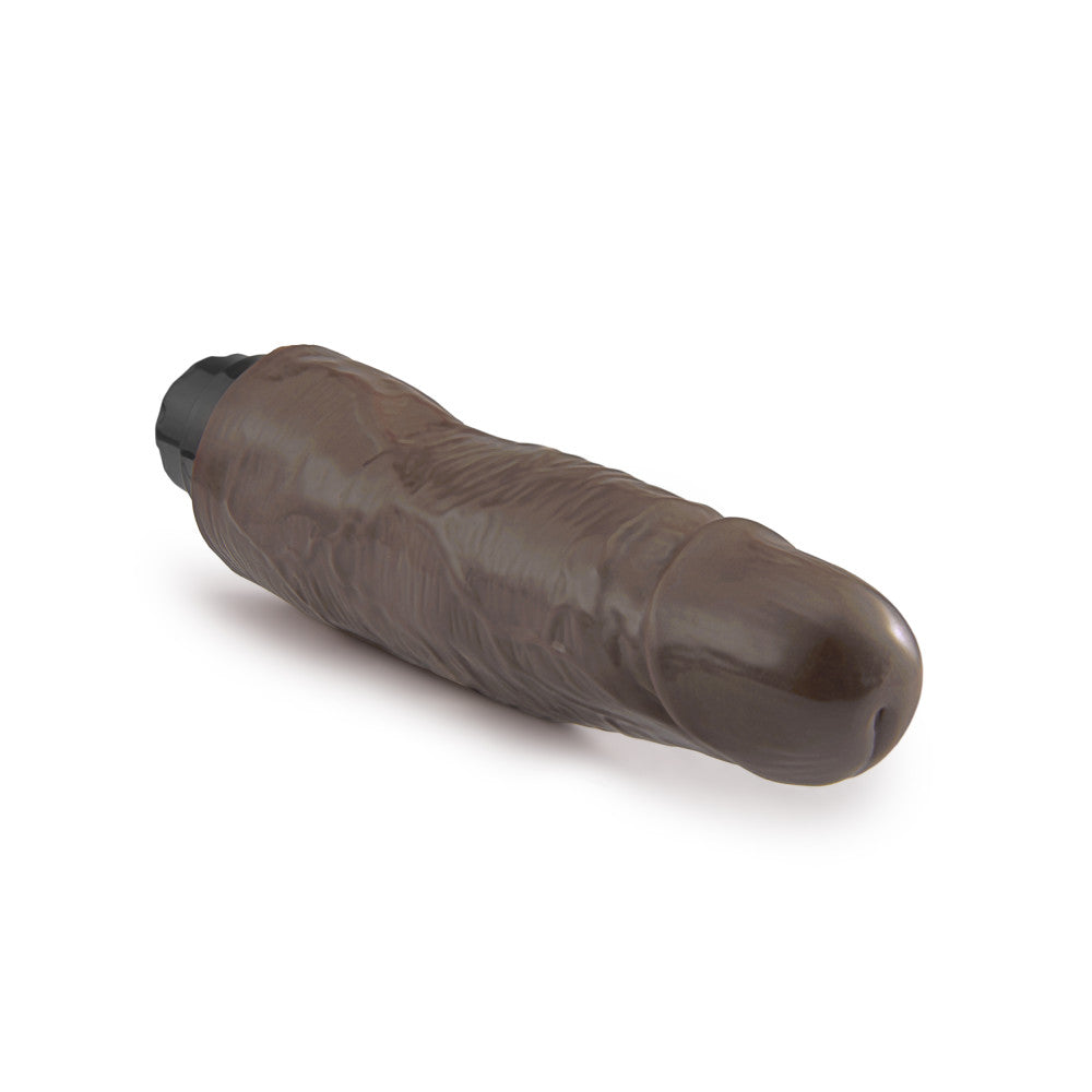 Dr. Skin By Blush® | Cock Vibe 14 Realistic Chocolate 8.25-Inch Long Vibrating Dildo、mySite、bottomscart