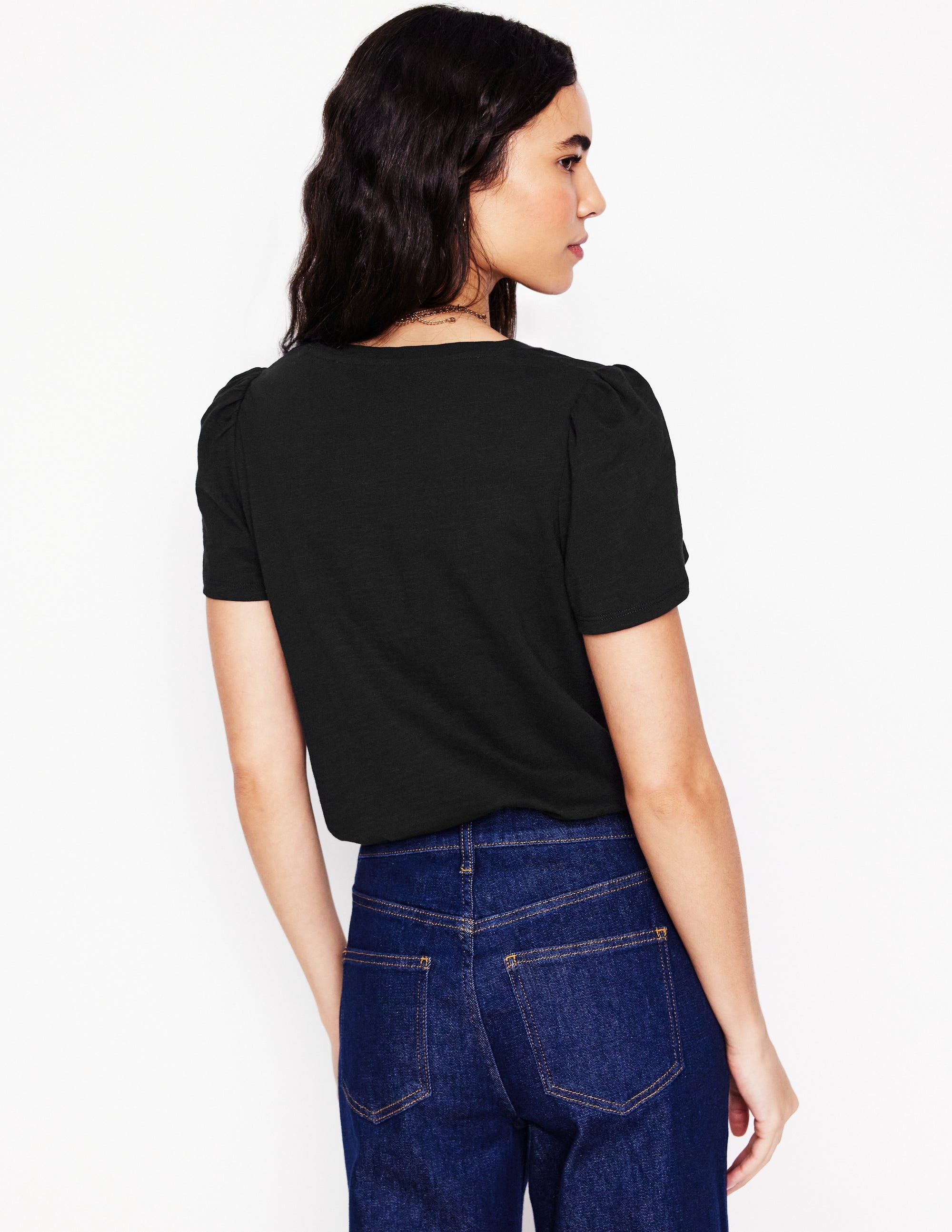  Short Sleeve V Neck T-shirt-Black、mySite、ashleygrahame