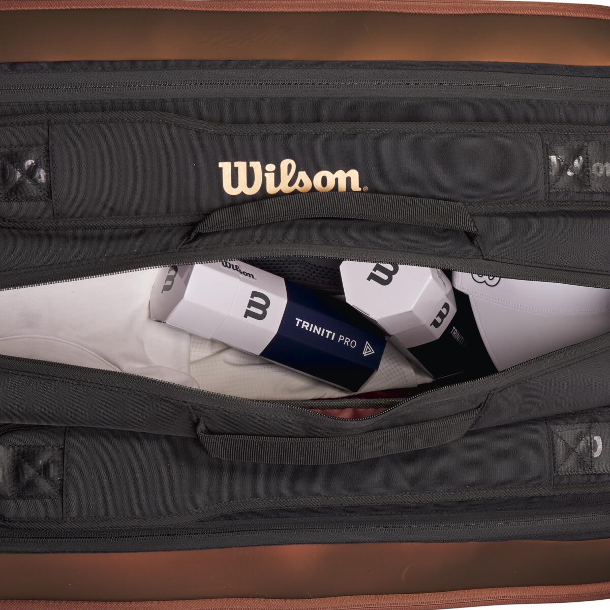 Wilson Pro Staff v14 Super Tour 15 Pack Racquet Bag (Bronze)