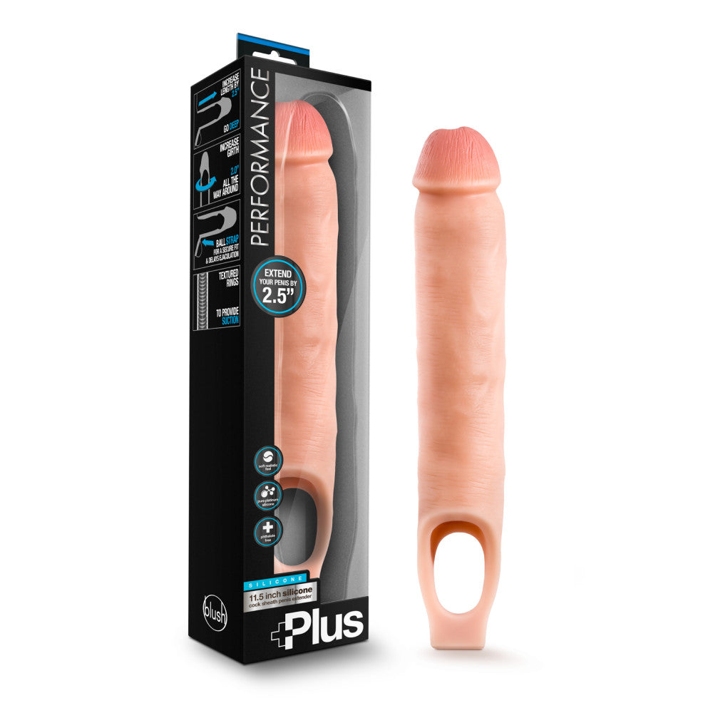 Performance Plus By Blush® | 2.5-Inch Penis Extender - Made with Realistic Purio™ Silicone & Secure Fit Strap、mySite、bottomscart