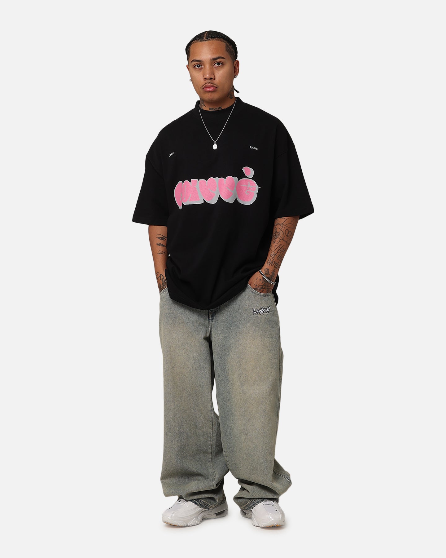 Carre Experienced Mock Oversized T-Shirt Black、mySite、zt4zffjzw