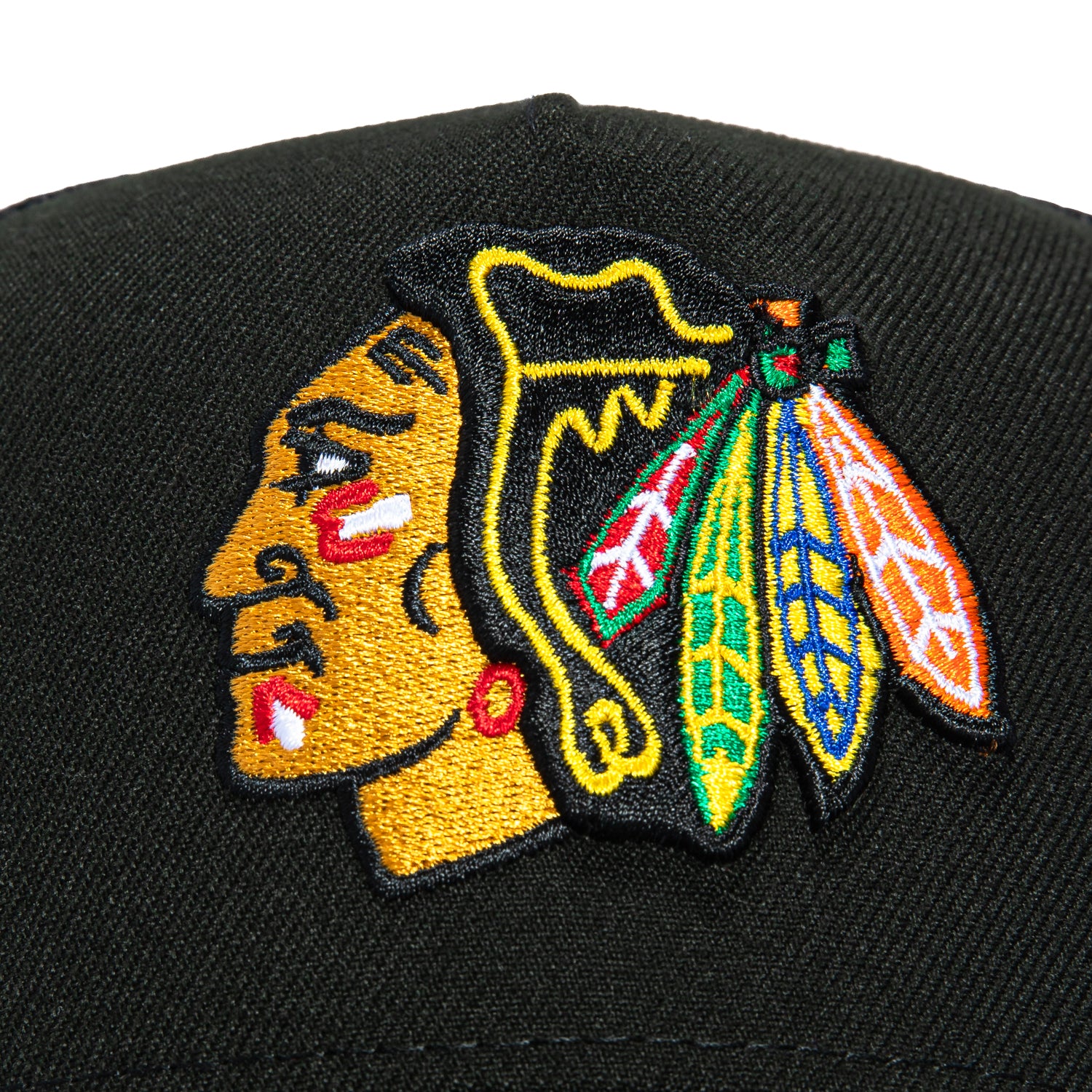 New Era 9Forty A-Frame Chicago Blackhawks Trucker Snapback Hat - Black, White、mySite、vikingsvslions