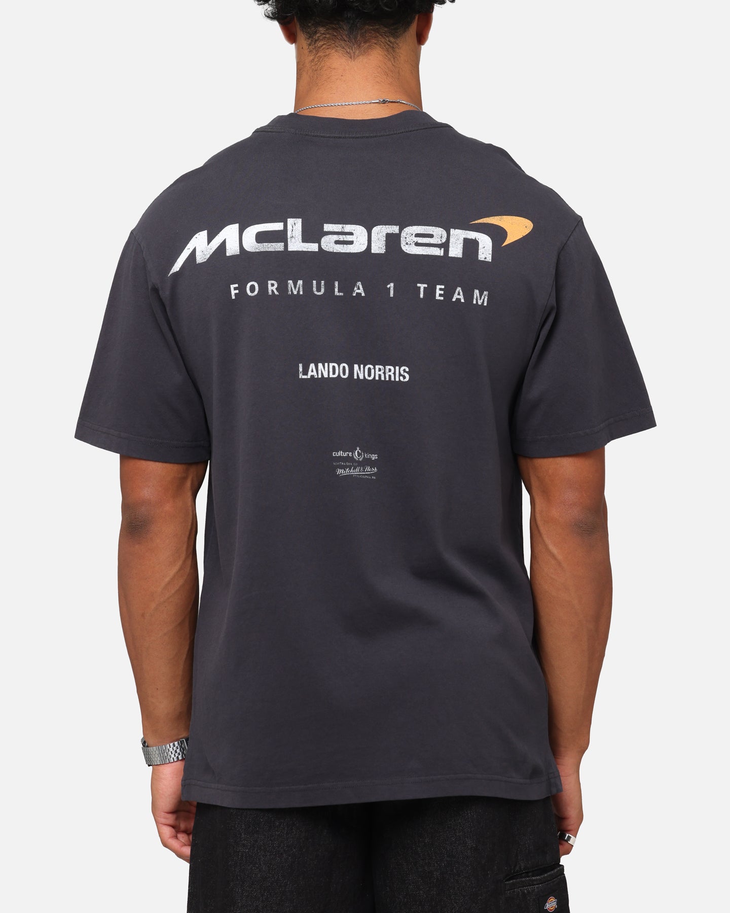 Mitchell & Ness X Mclaren Lando Norris Helmet T-Shirt Faded Black、mySite、zt4zffjzw