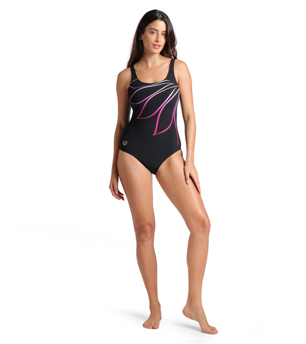 Arena Women's Giorgia Squared Back One Piece Swimsuit、mySite、noshort