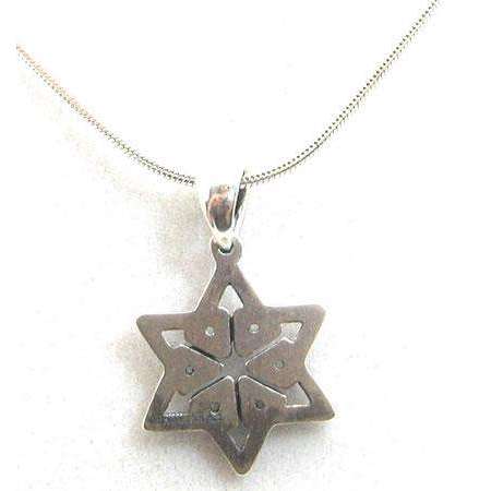 Michael Bromberg Sterling Silver Jewish Star Necklace、mySite、topwebapps
