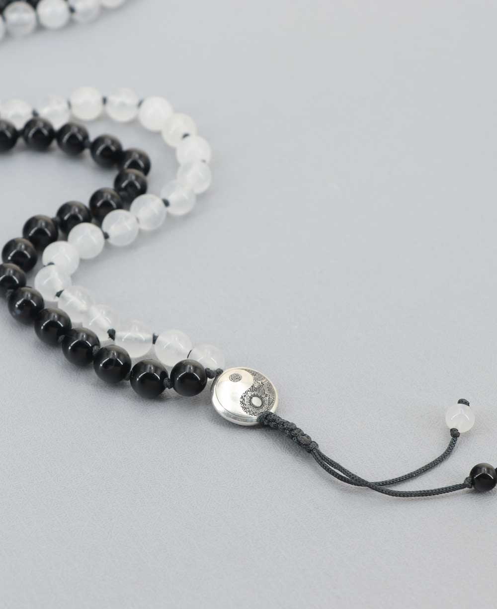 Yin Yang Balance Knotted 108 Beads Meditation Mala、mySite、topwebapps