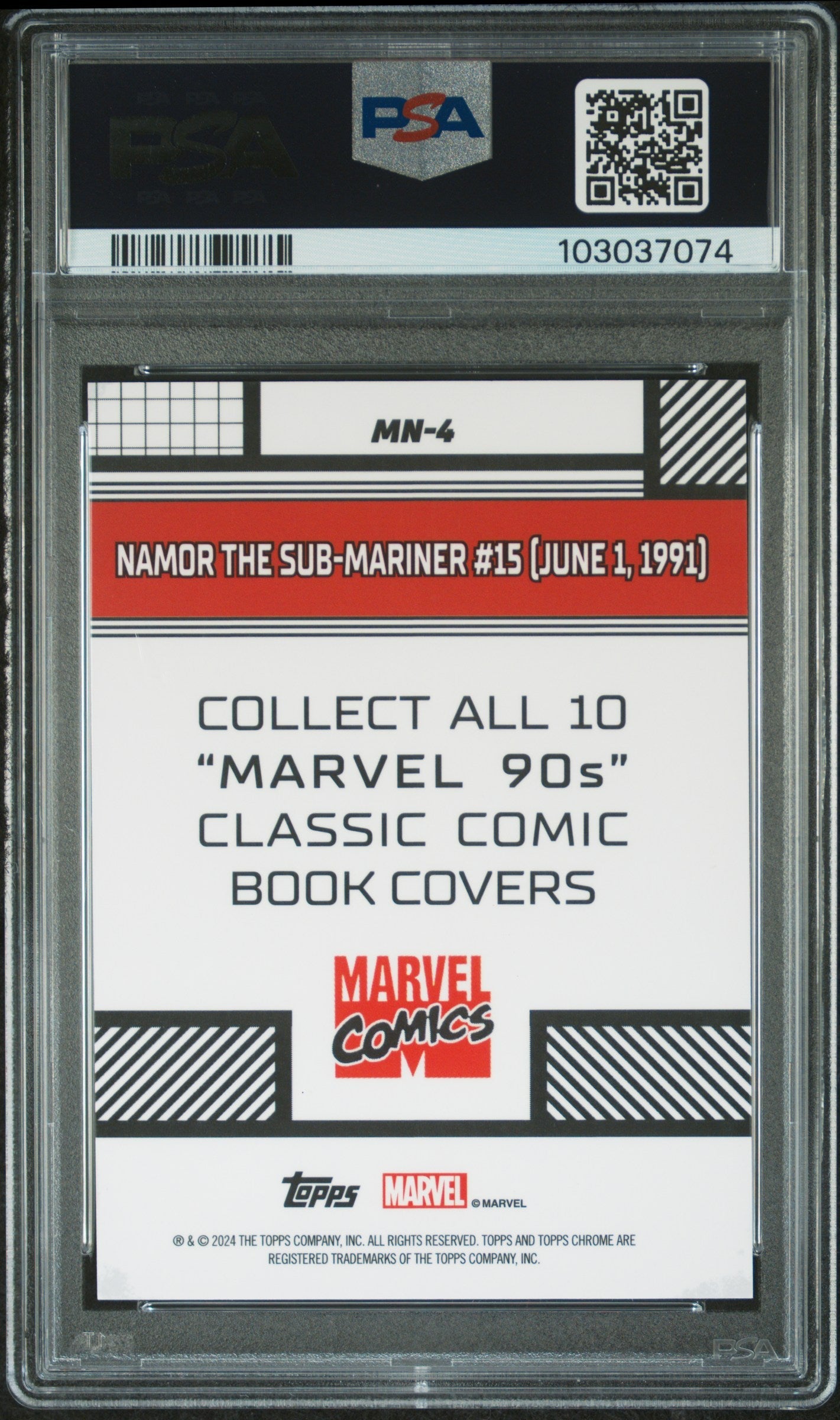 Namor/Sub-Mariner #15 #MN4 PSA 8 Topps Chrome Marvel Marvel 90S 2024、mySite、waistdrama