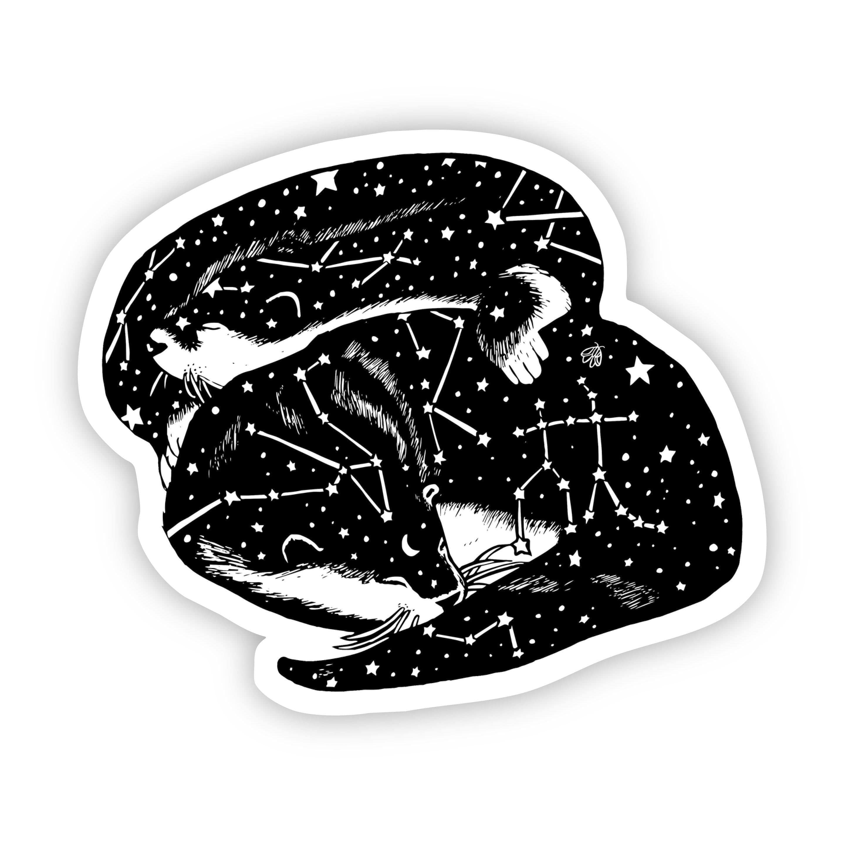  Sleeping Otters Sticker、mySite、elrpsem3k