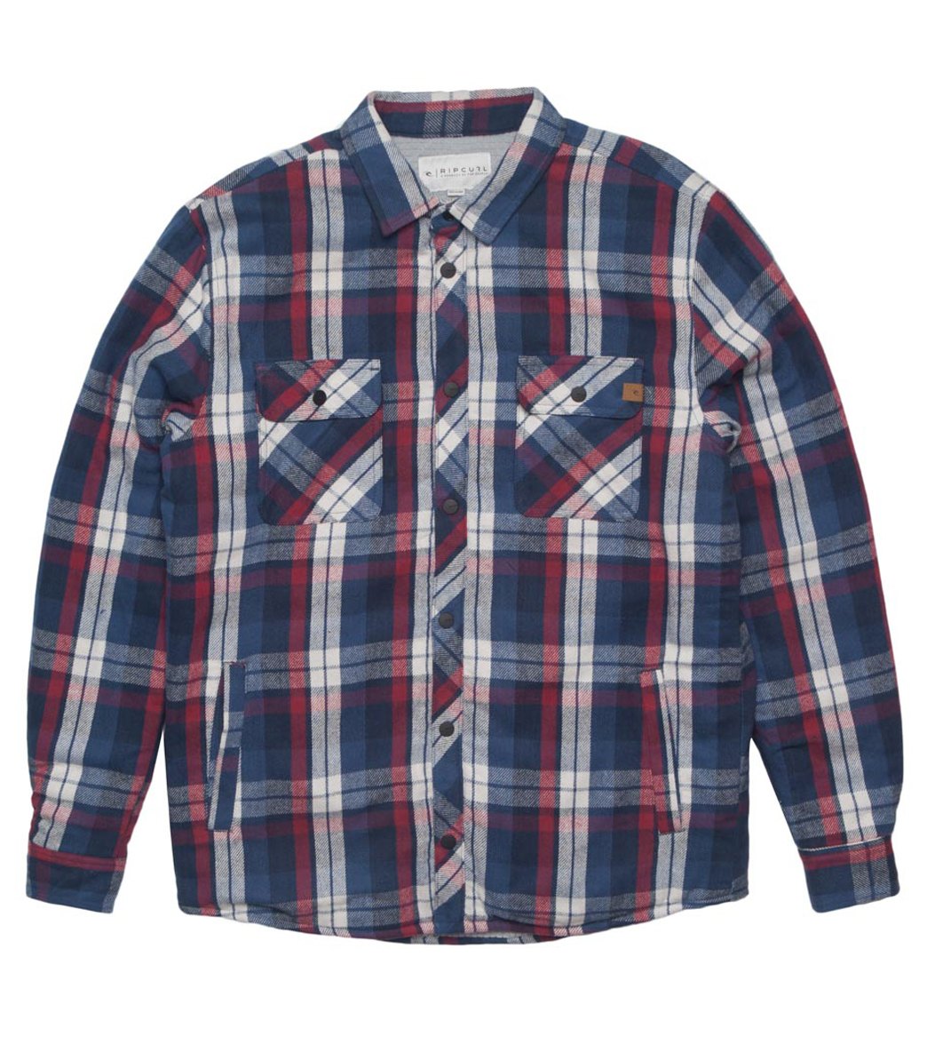 Rip Curl Men's Lumberton L/S Flannel Shirt、mySite、noshort