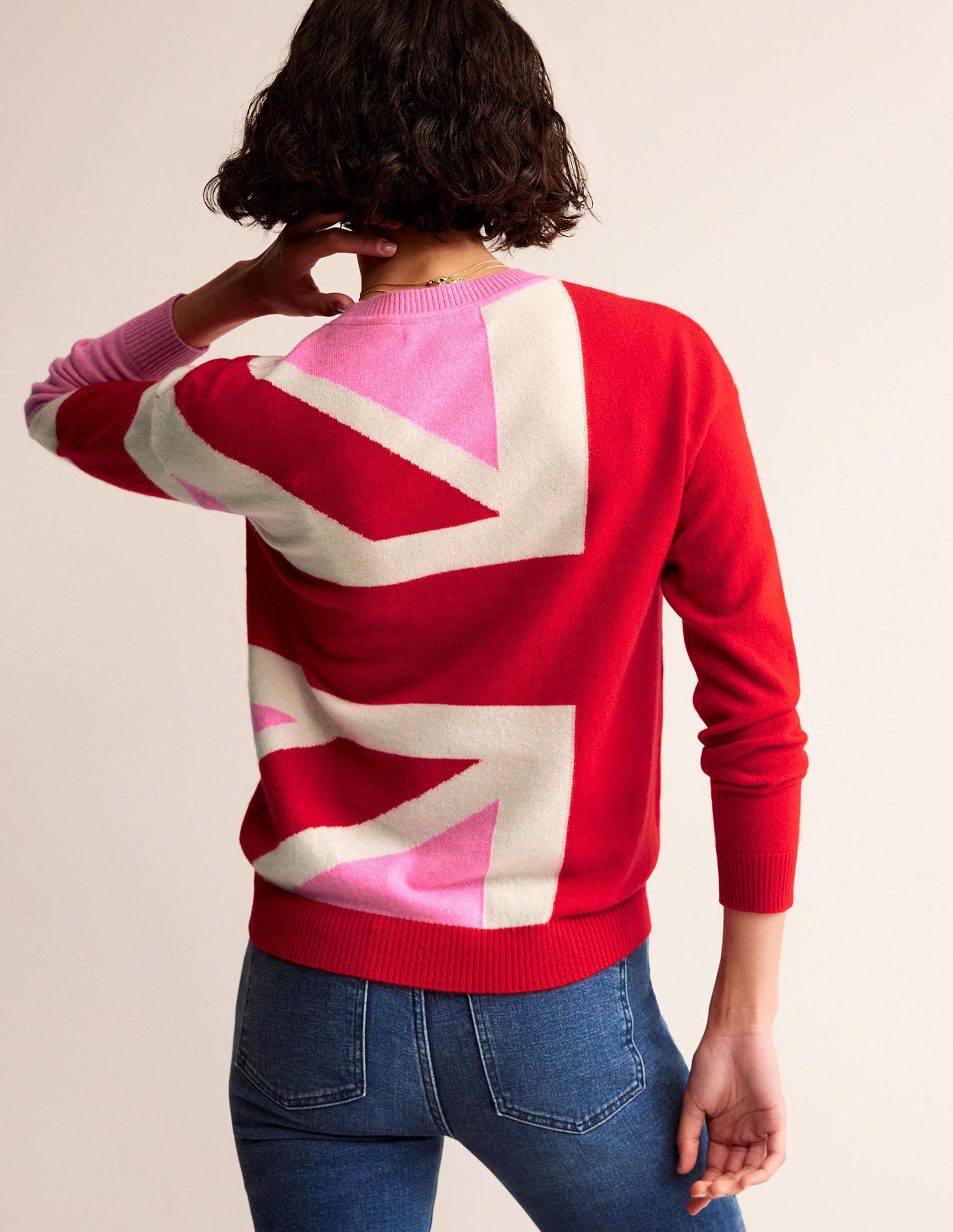  Lydia Cashmere Jumper-Cherry Blossom Melange、mySite、ashleygrahame