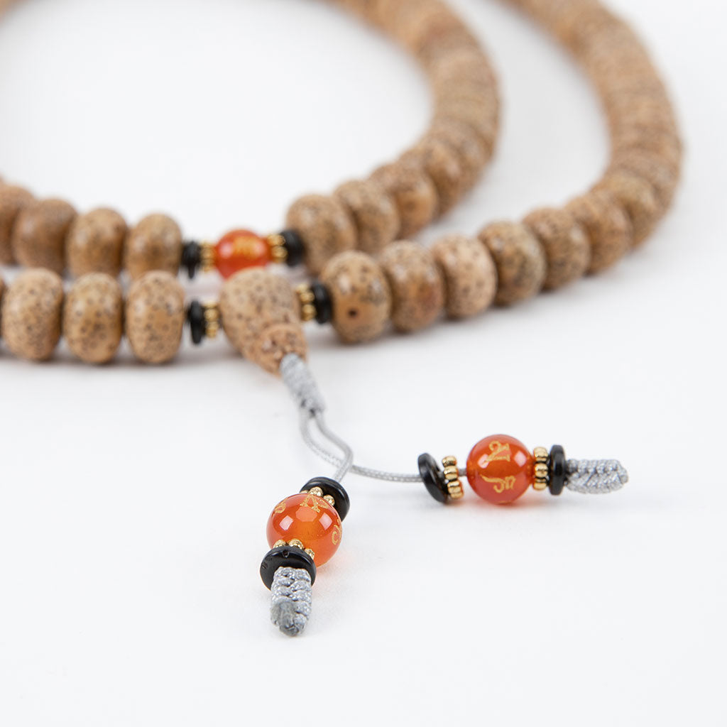 Lotus Seed & Carnelian Mantra Mala、mySite、topwebapps