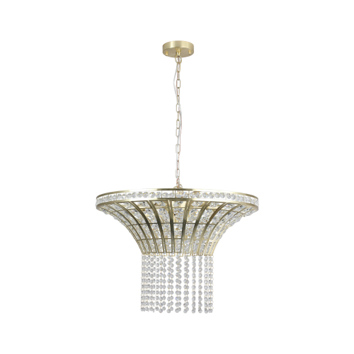 (Same as W1340120181/L5021) 8-Light 23.6" Wide Crystal Waterfall Chandelier (Bulb Not Included)、、eastwooduniform