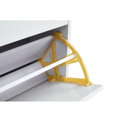 Shoe Cabinet , Shoe storage shelves, metal leg, White、、casual