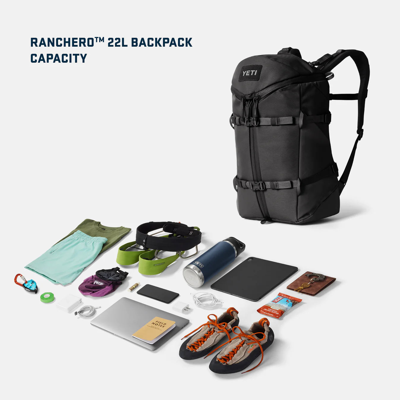 YETI Ranchero Backpack 22L、mySite、noshort