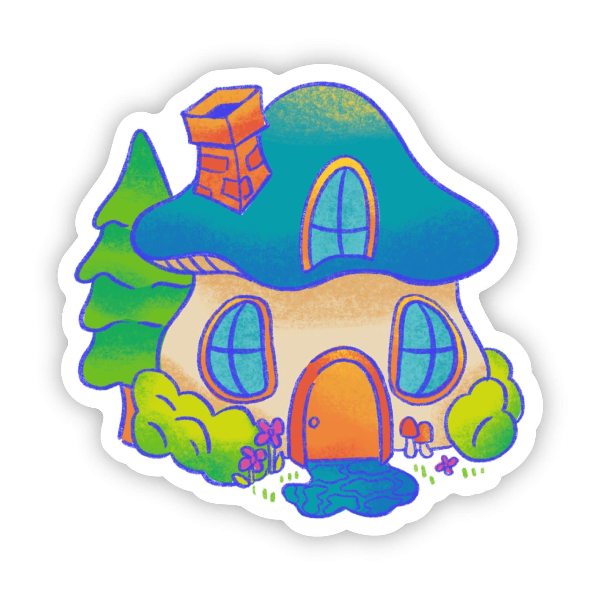 Mushroom House Sticker、mySite、elrpsem3k