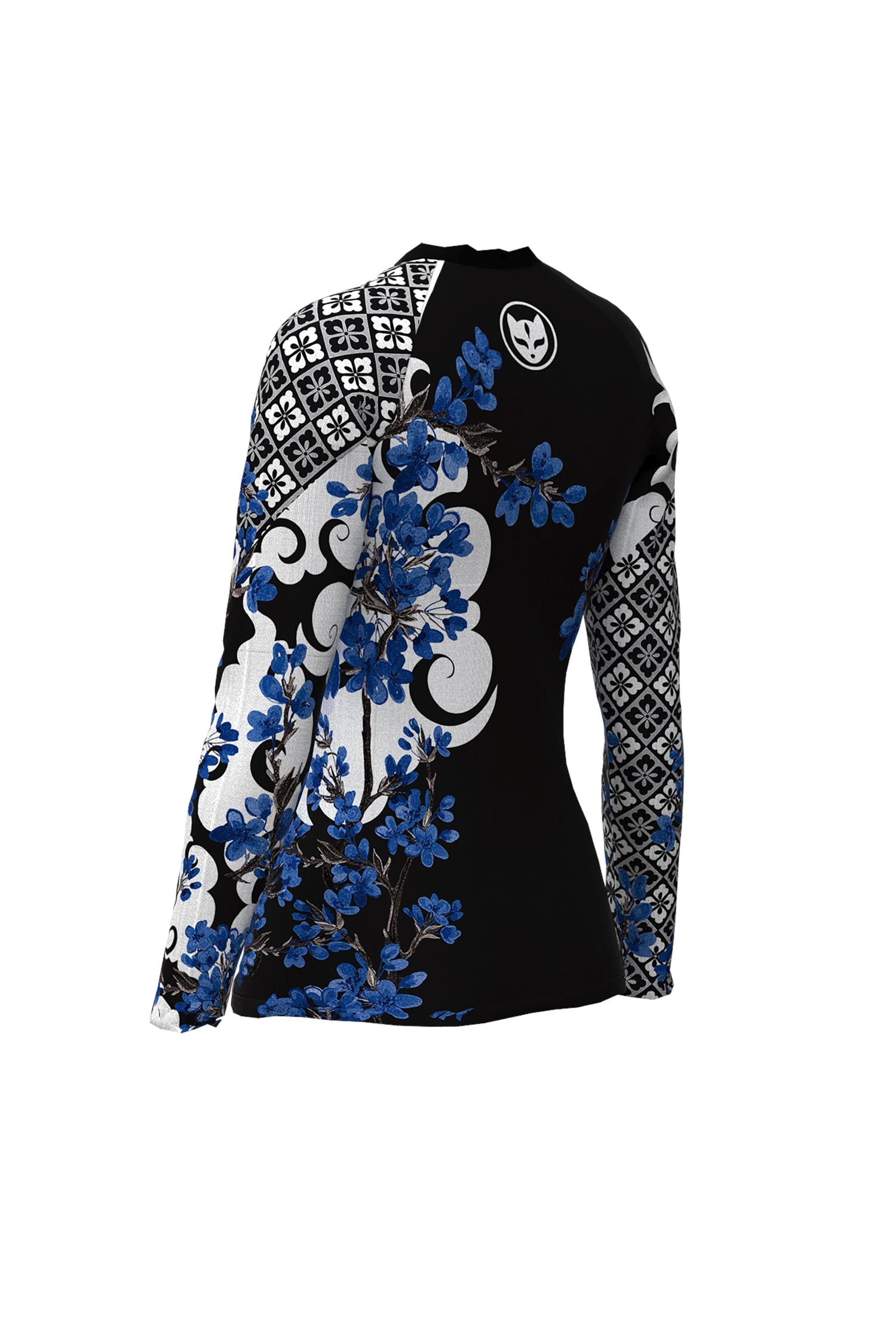 Women's Cherry Blossom Ranked Jiu Jitsu Rashguard - Long Sleeve、mySite、gigharbornorthrealestate