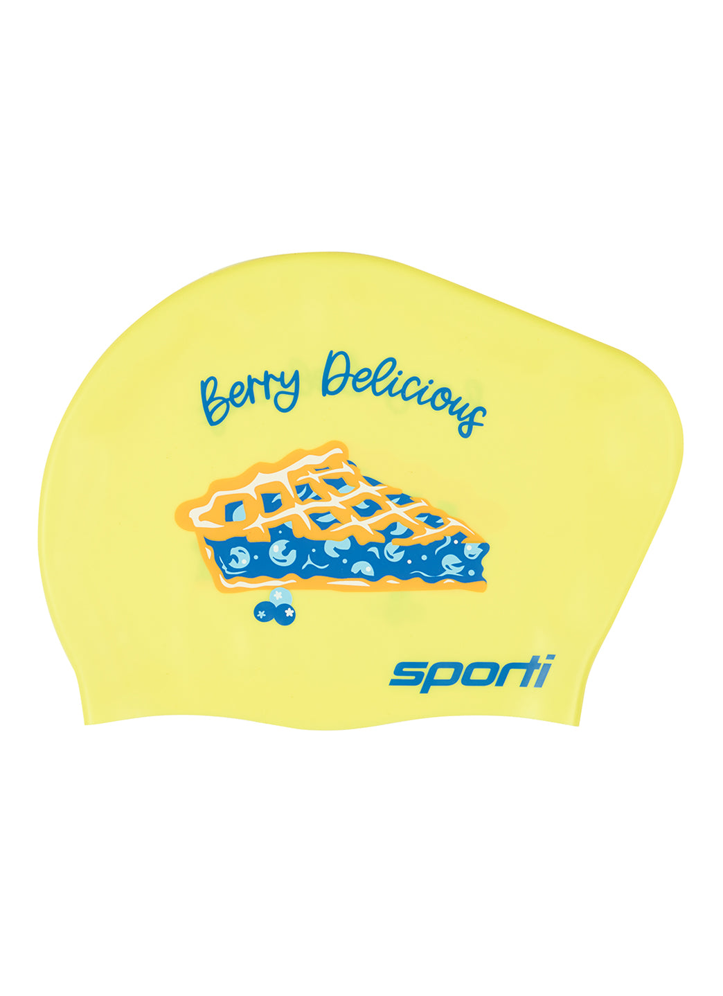 Sporti Berry Delicious Long Hair Bun Silicone Swim Cap、mySite、noshort