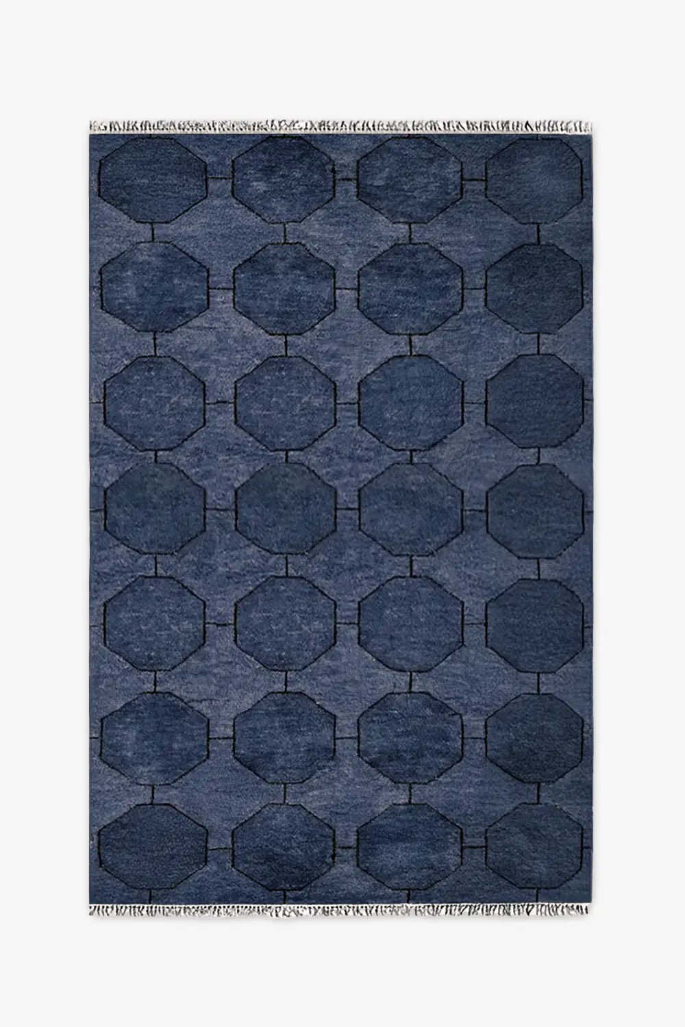 Octagon Link Hand-Knotted Geometric Wool Rug、mySite、gigharbornorthrealestate