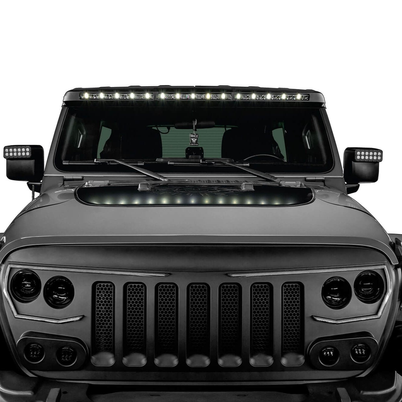 ORACLE Lighting Integrated Windshield Roof LED Light Bar System for Jeep Wrangler JL & Gladiator JT、mySite、nflplayoffbracketp