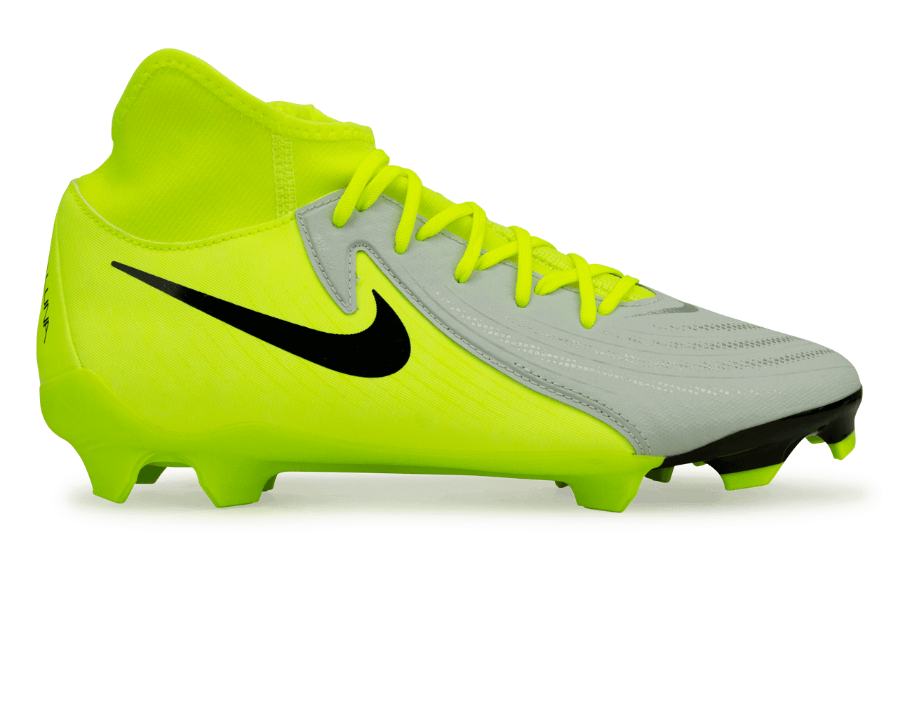 Nike Men's Phantom Luna II Academy FG/MG Silver/Black/Volt、mySite、bottomscart