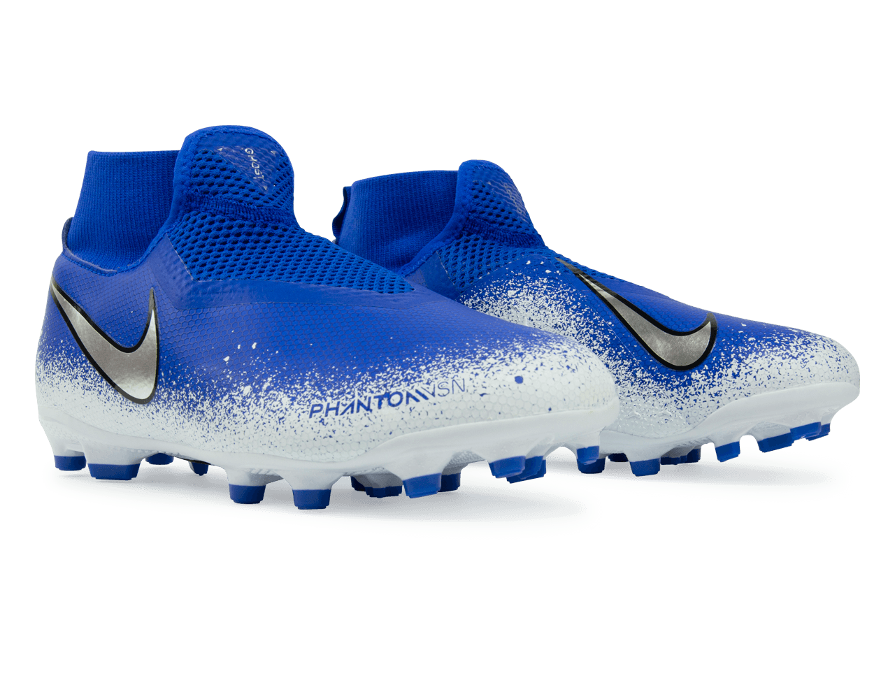 Nike Kids Phantom VSN Academy DF FG/MG Racer Blue/Chrome/White、mySite、noshort