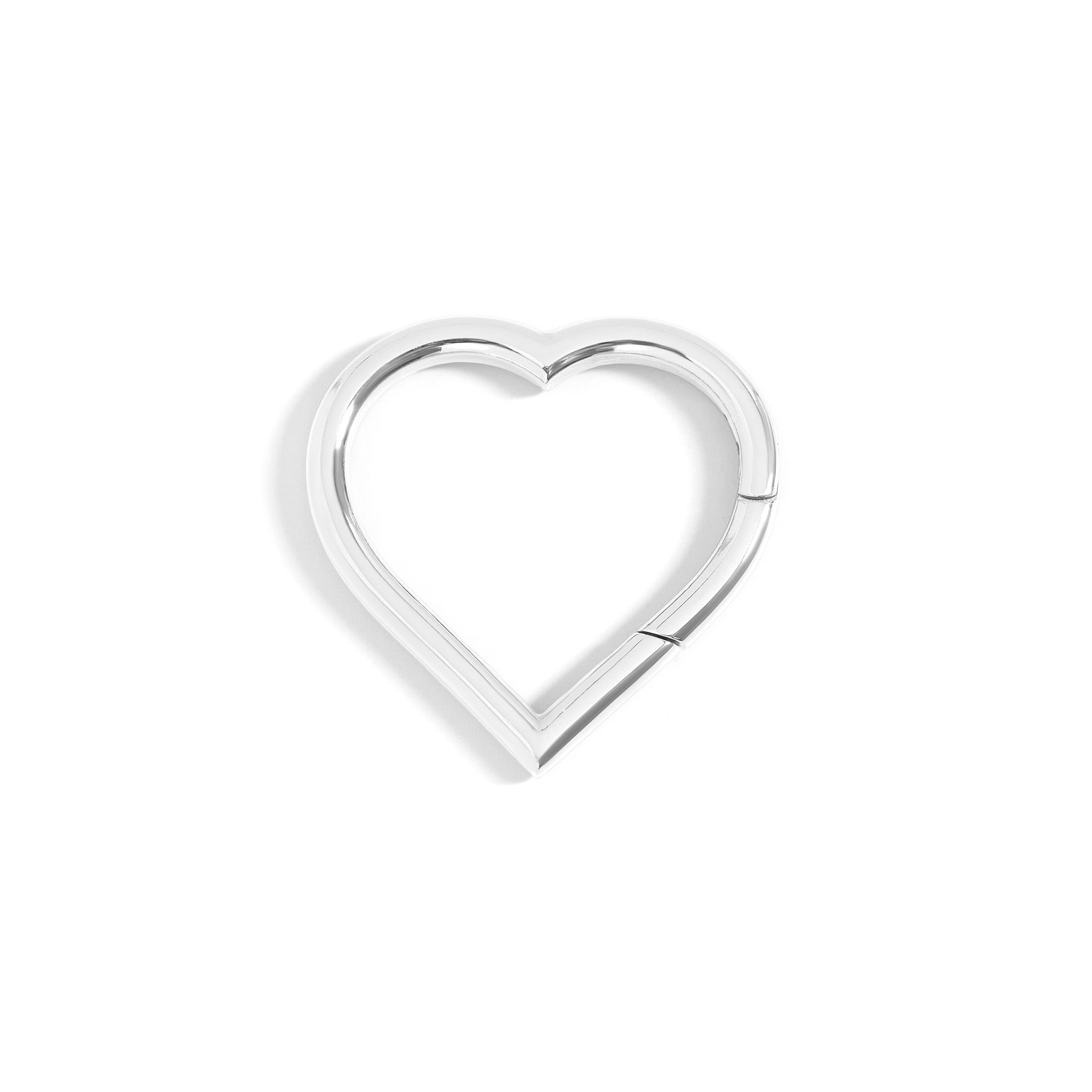 18K Gold PVD Stainless Steel Medium Heart Carabiner / ENC0040、mySite、dreamappss