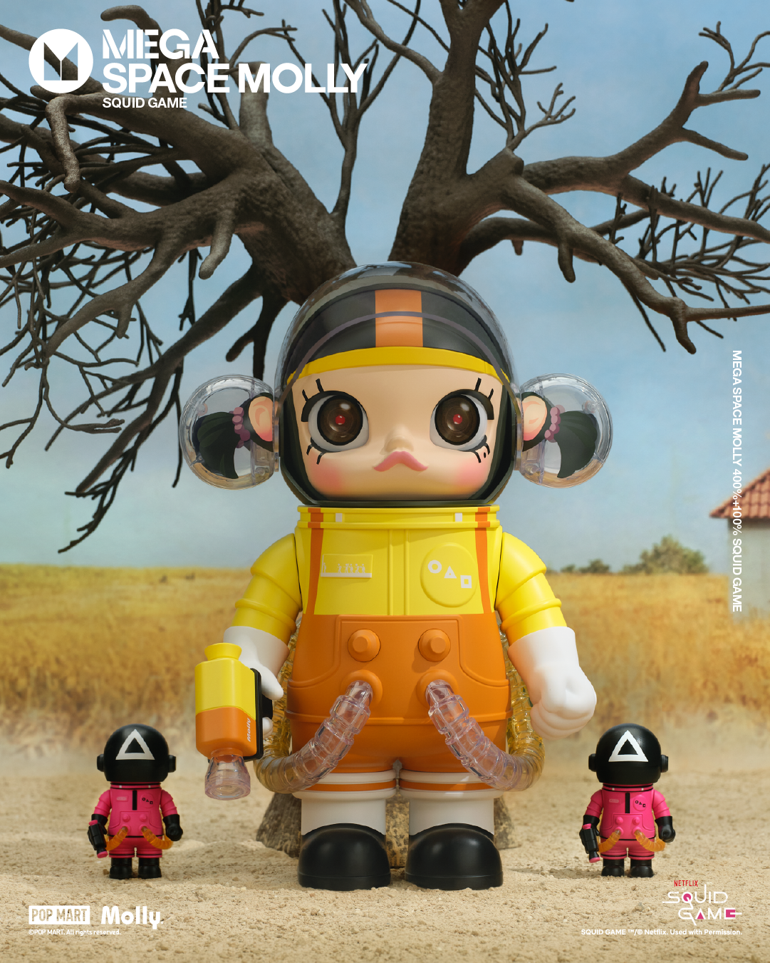 POP MART MEGA SPACE MOLLY 400%+100% Squid Game、mySite、greenlandpopulation
