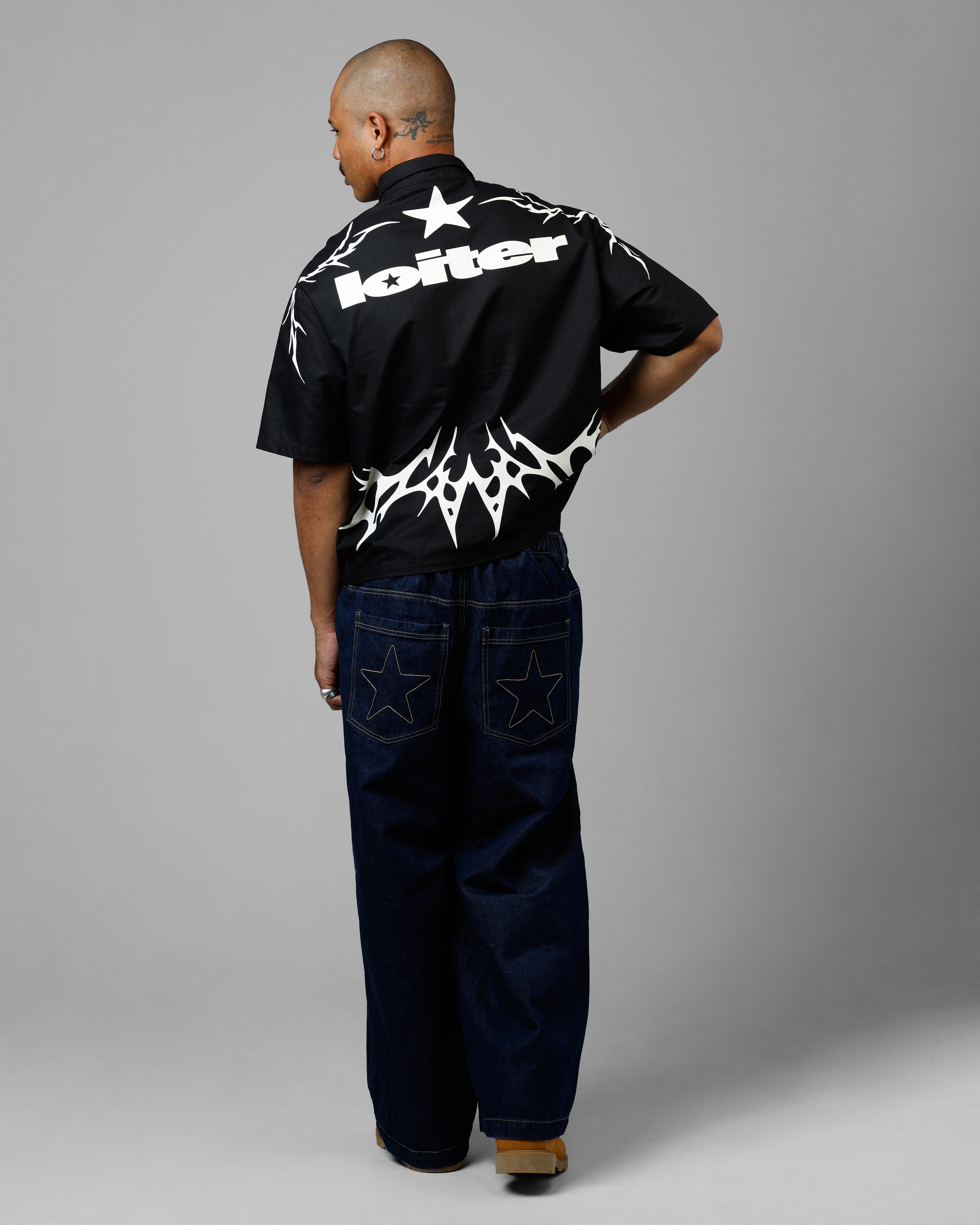 Loiter Cyber Zip V2 T-Shirt Black、mySite、zt4zffjzw