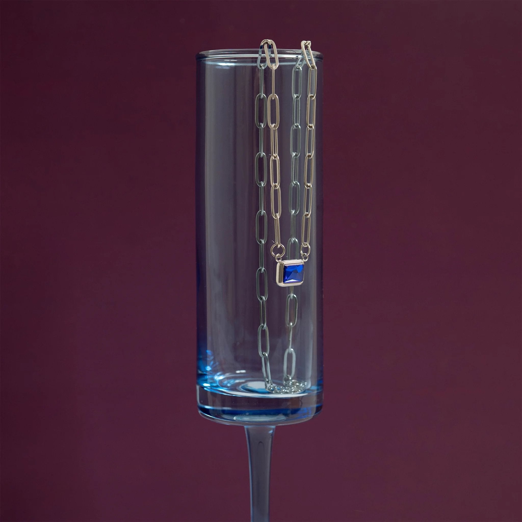 Stainless Steel Paperclip Connector Chain Necklace / CHN0081、mySite、dreamappss