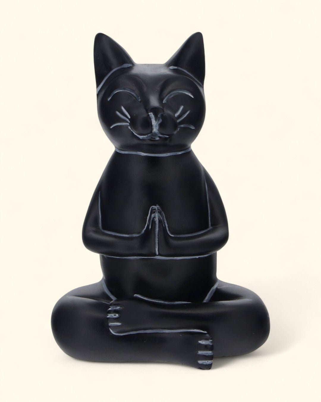 Zen Meditating Namaste Cat Statues、mySite、topwebapps