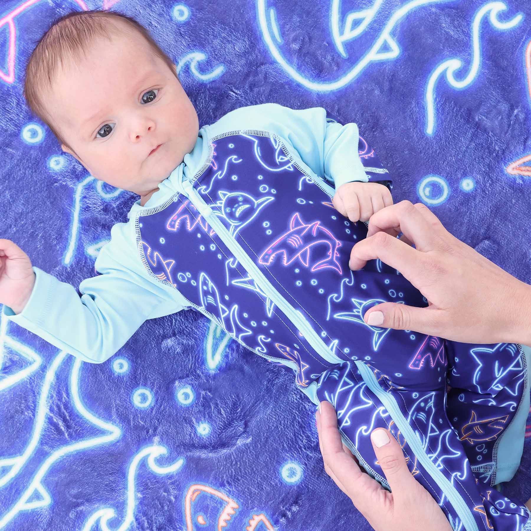  Long Sleeve Rash Guard Swim Romper Full Length | Glow Fins、mySite、layawaytickets