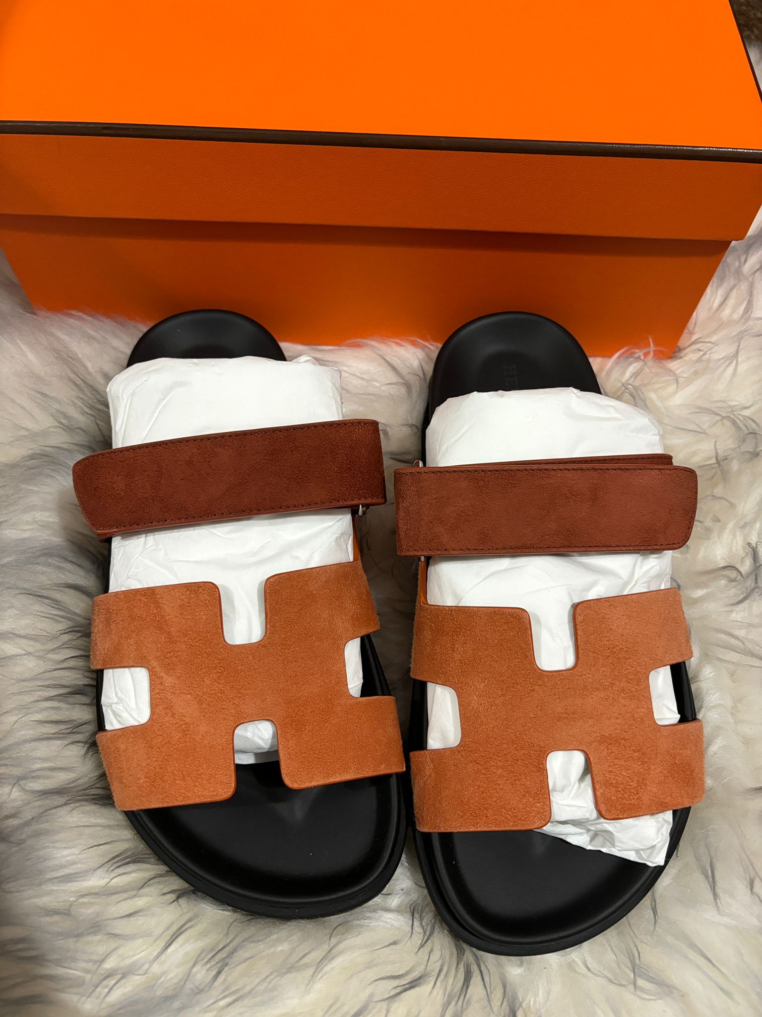 Hermès Chypre Sandals (Rose Bois De Santal / Rouge De Turin)、mySite、garminoutage.com