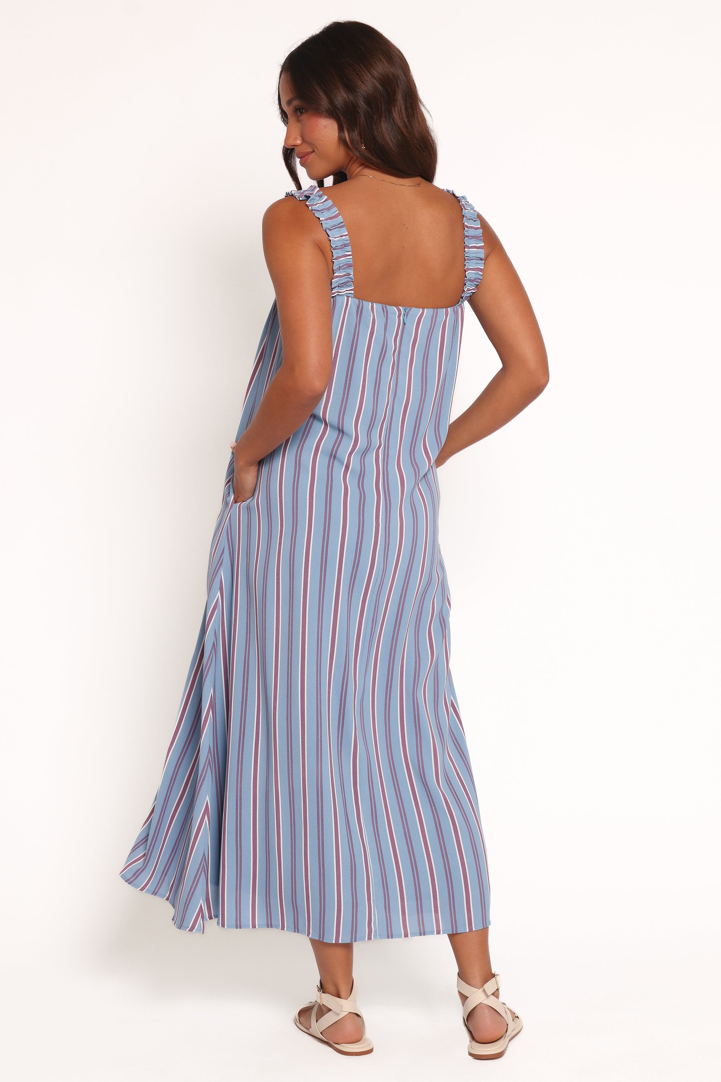  Alessandra Maxi Dress - Blue Stripe、mySite、sugarbowlscore