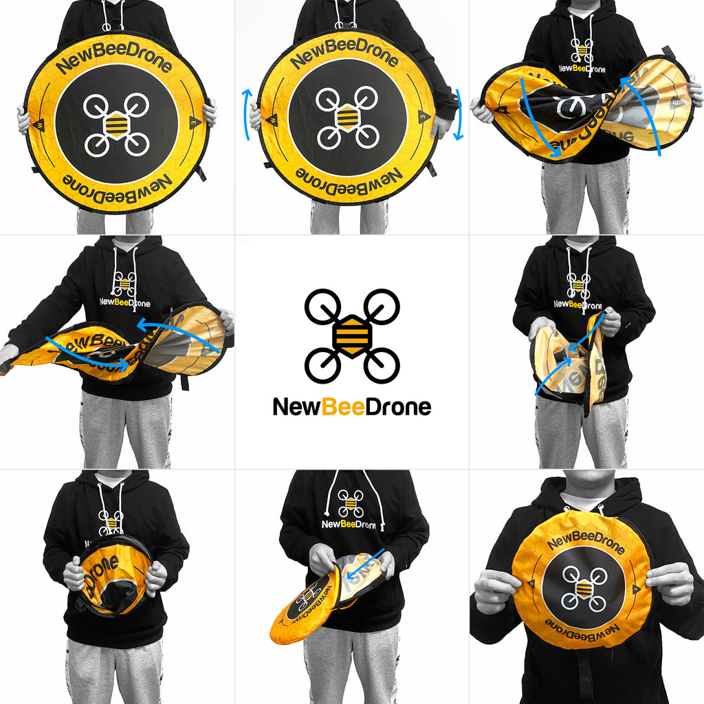 newbeedrone landing pad xl fold back instruction